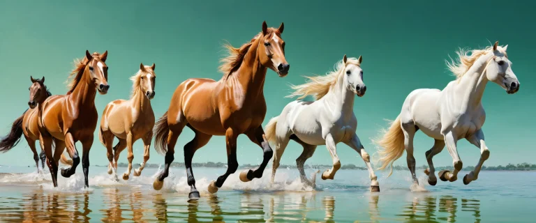 A majestic horse against a celestial background, ideal for Desktop/PC users seeking stunning visuals.