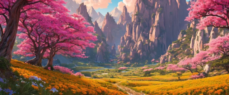 Desktop/PC background with vintage Fancha style and ethereal lighting