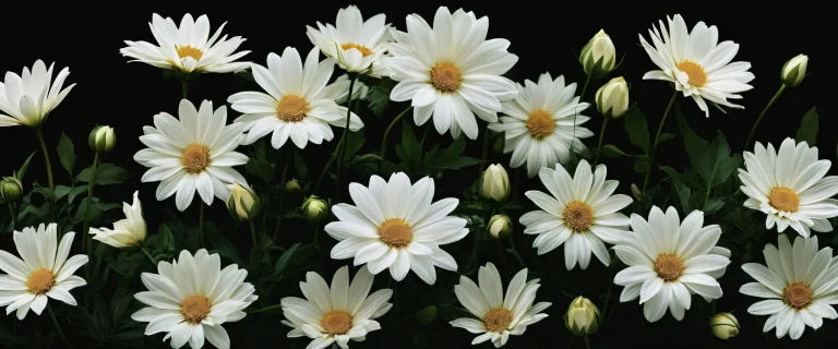 A peaceful desktop scene of flowers set against a pure void, perfect for your Desktop/PC.