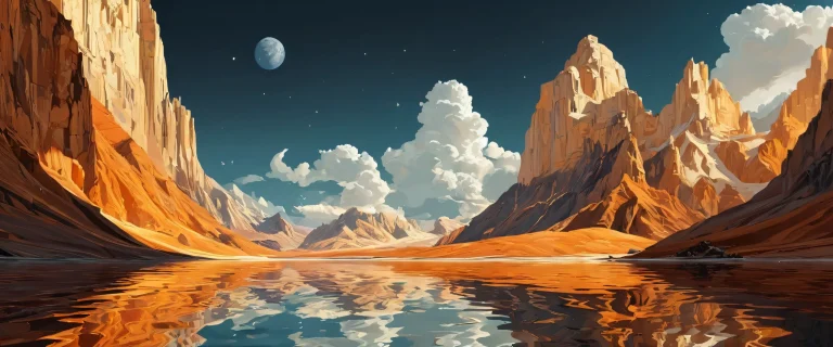 Breathtaking panoramic view of a vast pure void on a desktop or PC.