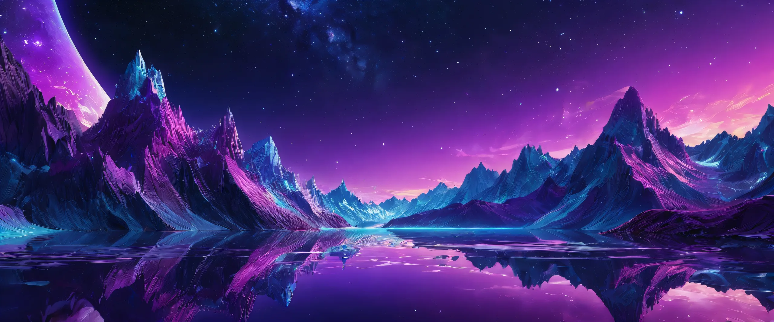 A stunning cosmic desktop image of a galaxy on a pure void background for PC or Desktop use.