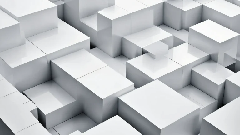 Minimalist desktop wallpaper featuring a black text block against a pure white background on a Desktop/PC.