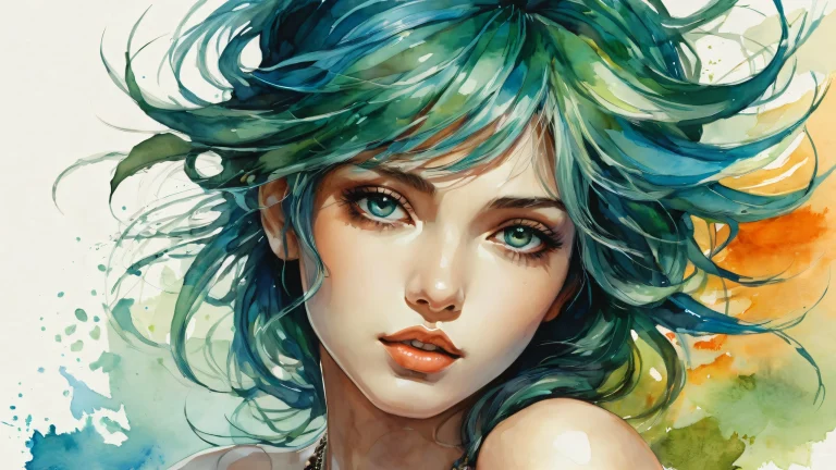 A stunning desktop wallpaper of a Githyanki in a perfectly clean vast pure void, ideal for PC or Desktop screens.