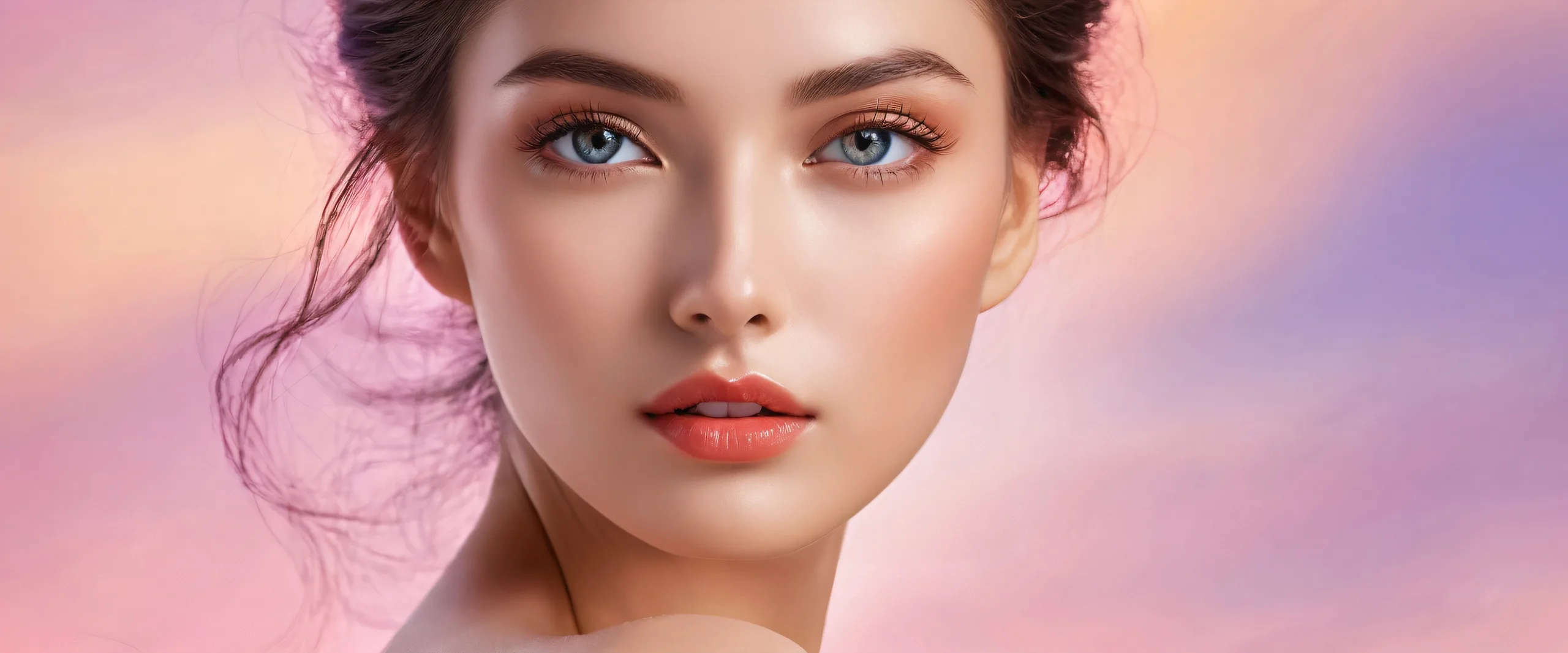 Breathtaking desktop wallpaper featuring a serene woman in a pristine void, perfect for your Desktop/PC.