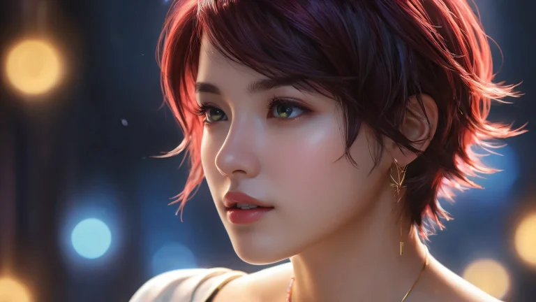 A beautiful digital art image of a woman set against a dark and atmospheric background, perfect for use as a desktop wallpaper on your PC or Desktop.