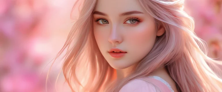 A stunning desktop wallpaper of a long-haired female figure set against a vast, pur vide. Perfect for desktop or PC.