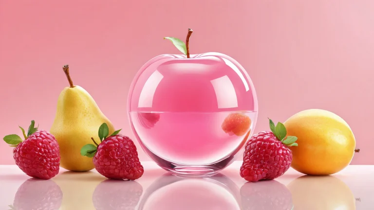A beautiful desktop wallpaper featuring cow-sized fruit in a vast pure void with ethereal lighting and pristine clarity for Desktop/PC use.
