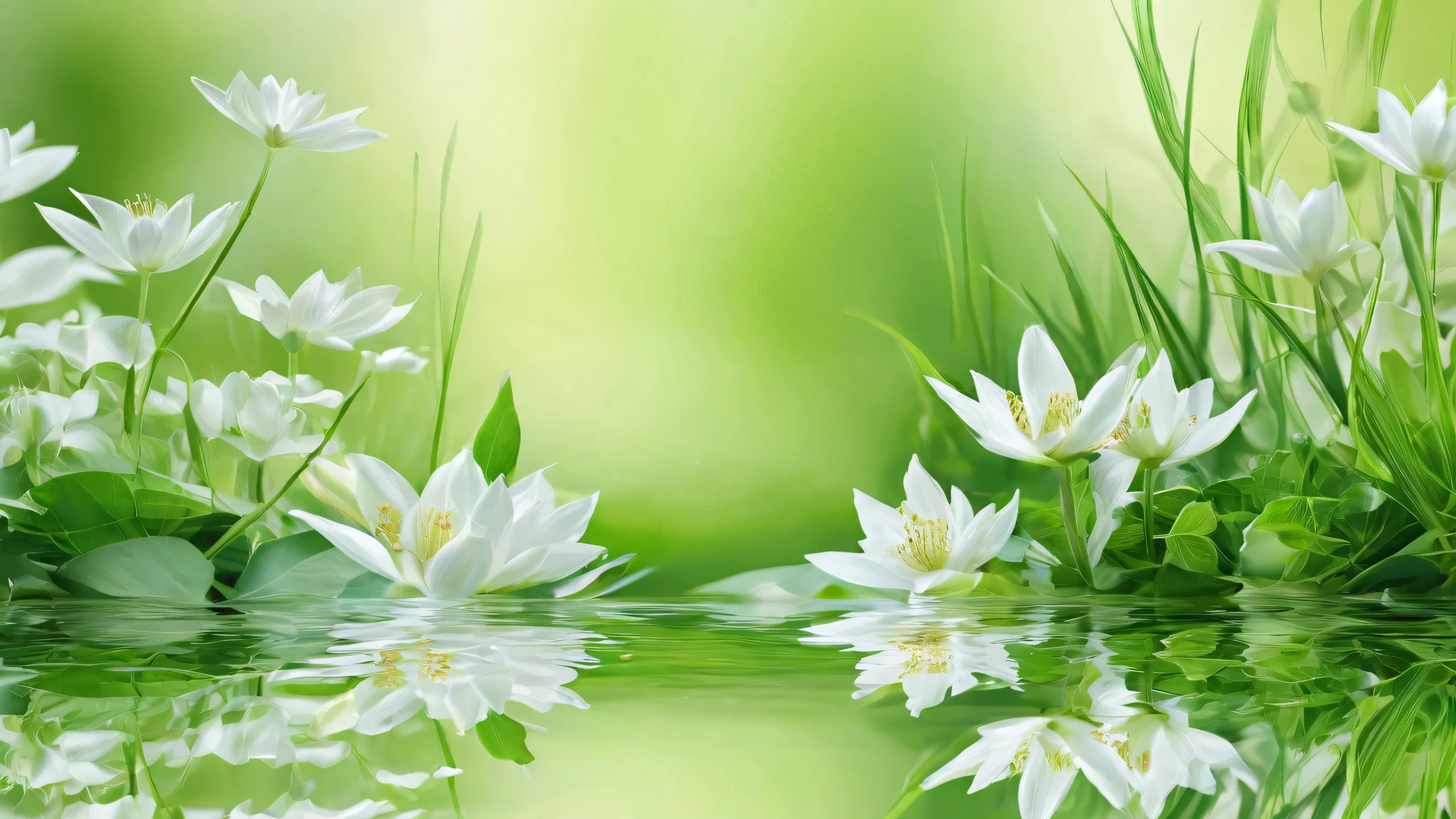 A serene desktop scene featuring a perfectly clean and vast pure void with a depth of field that appears to go on forever, ideal for a Desktop/PC.