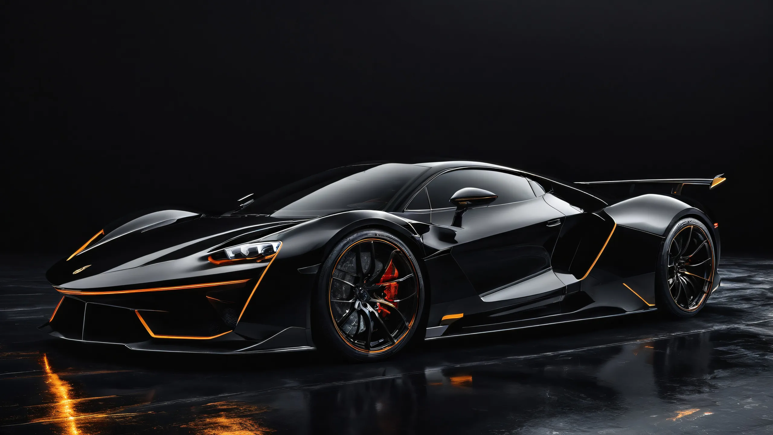 A stunning monochrome desktop wallpaper of a vehicle in a vast, pure void, perfect for desktops/PCs.