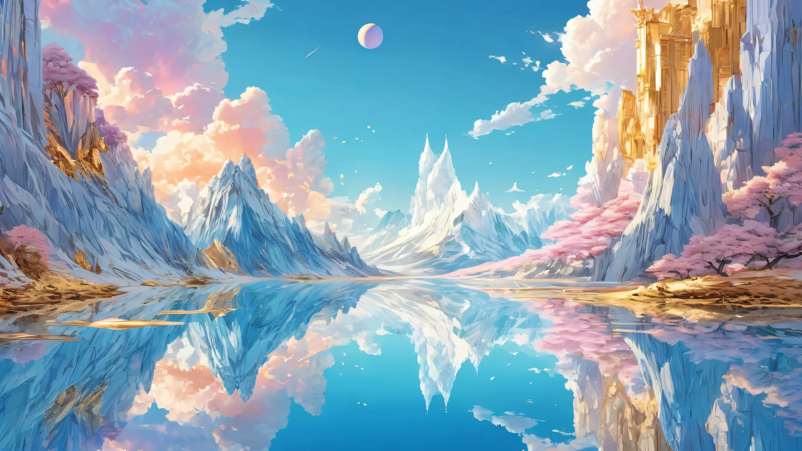 A serene and breathtaking desktop scene featuring a vast pure void with deep depth of field, perfect for PC or Desktop use.