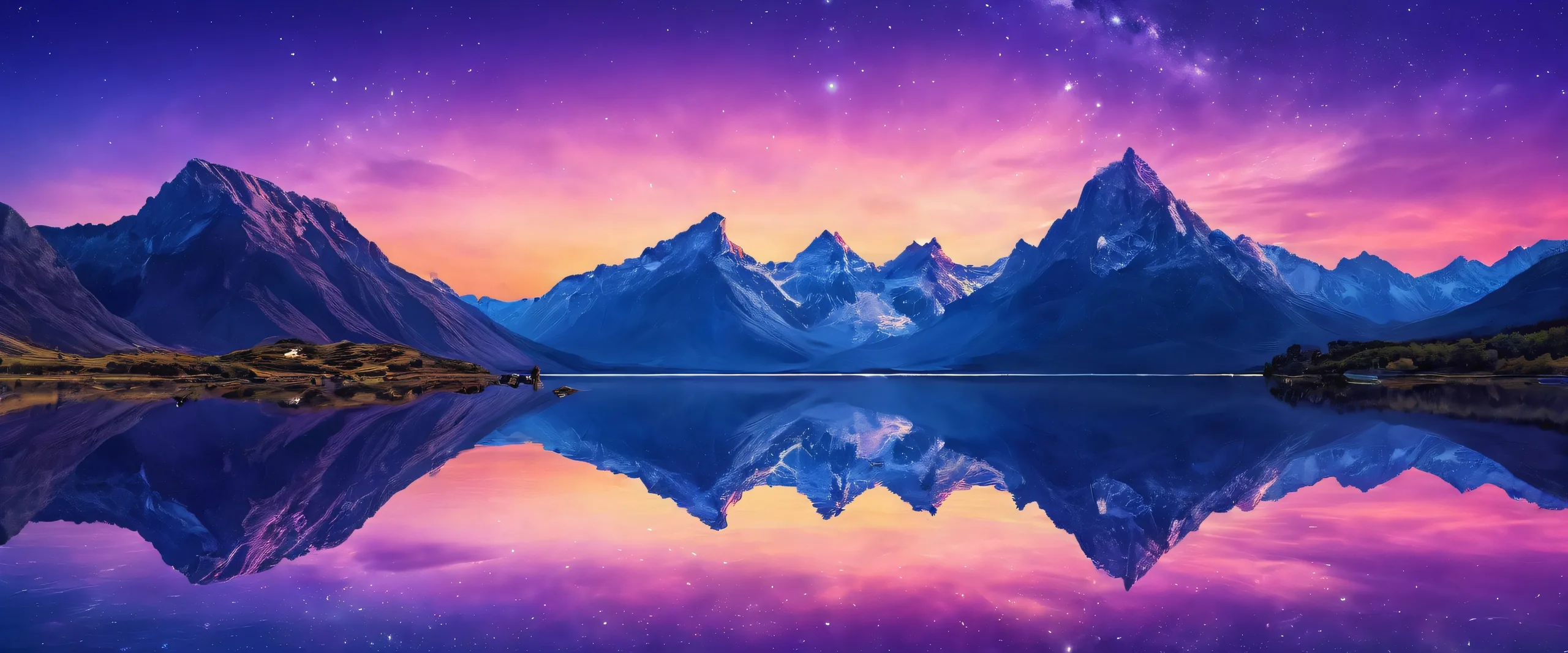 Cosmic desktop background featuring a perfect void and night sky bokeh on a clean and pristine digital canvas for Desktop/PC use.