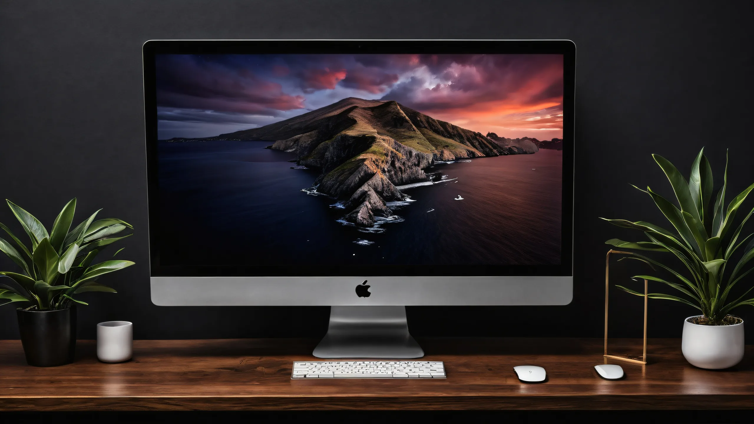 A serene and sleek desktop background featuring a monitor in a vast void with deep blacks, striking contrast, and elegant luminescent accents suitable for a PC or Desktop.