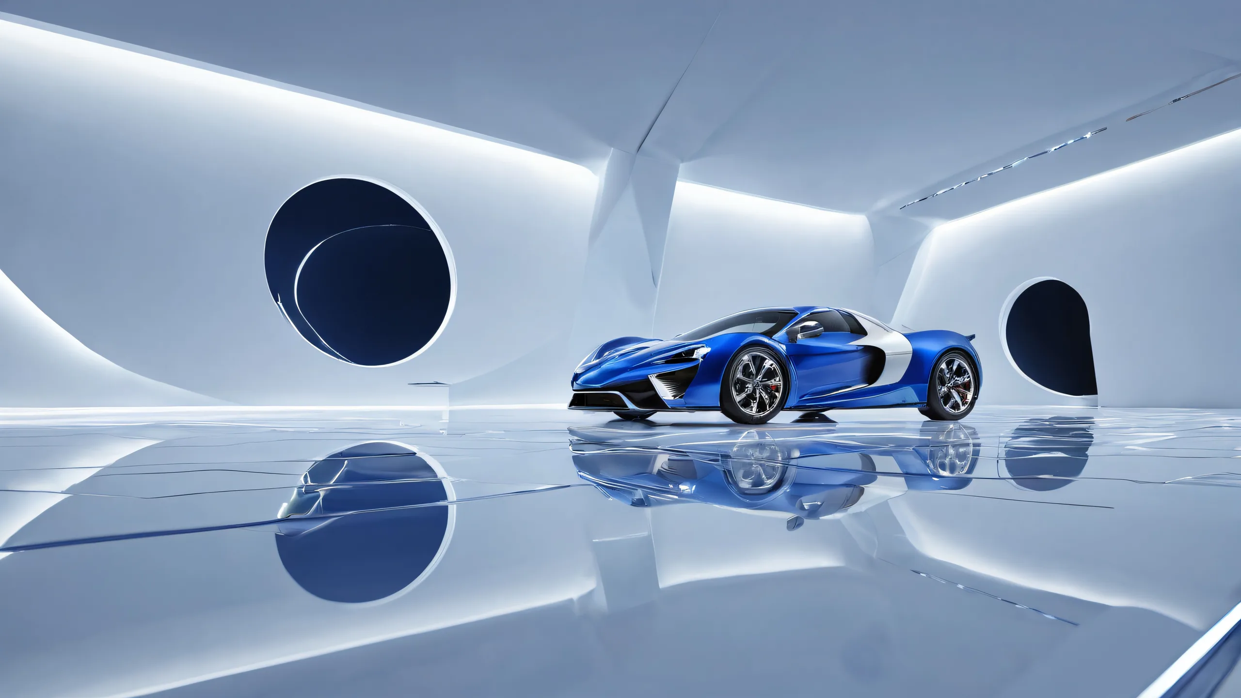 A stunning desktop wallpaper of Mouse P.I. For Hire set against a vast pure void with extreme depth of field, perfect for Desktop/PC screens.