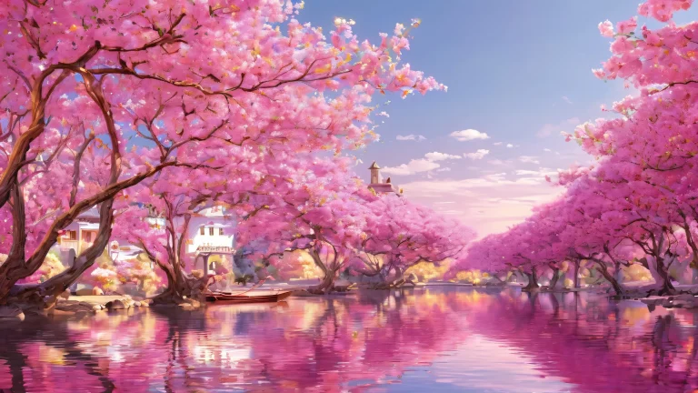 A serene and majestic void desktop for your PC or Desktop, with radiant colors and stunning reflections.