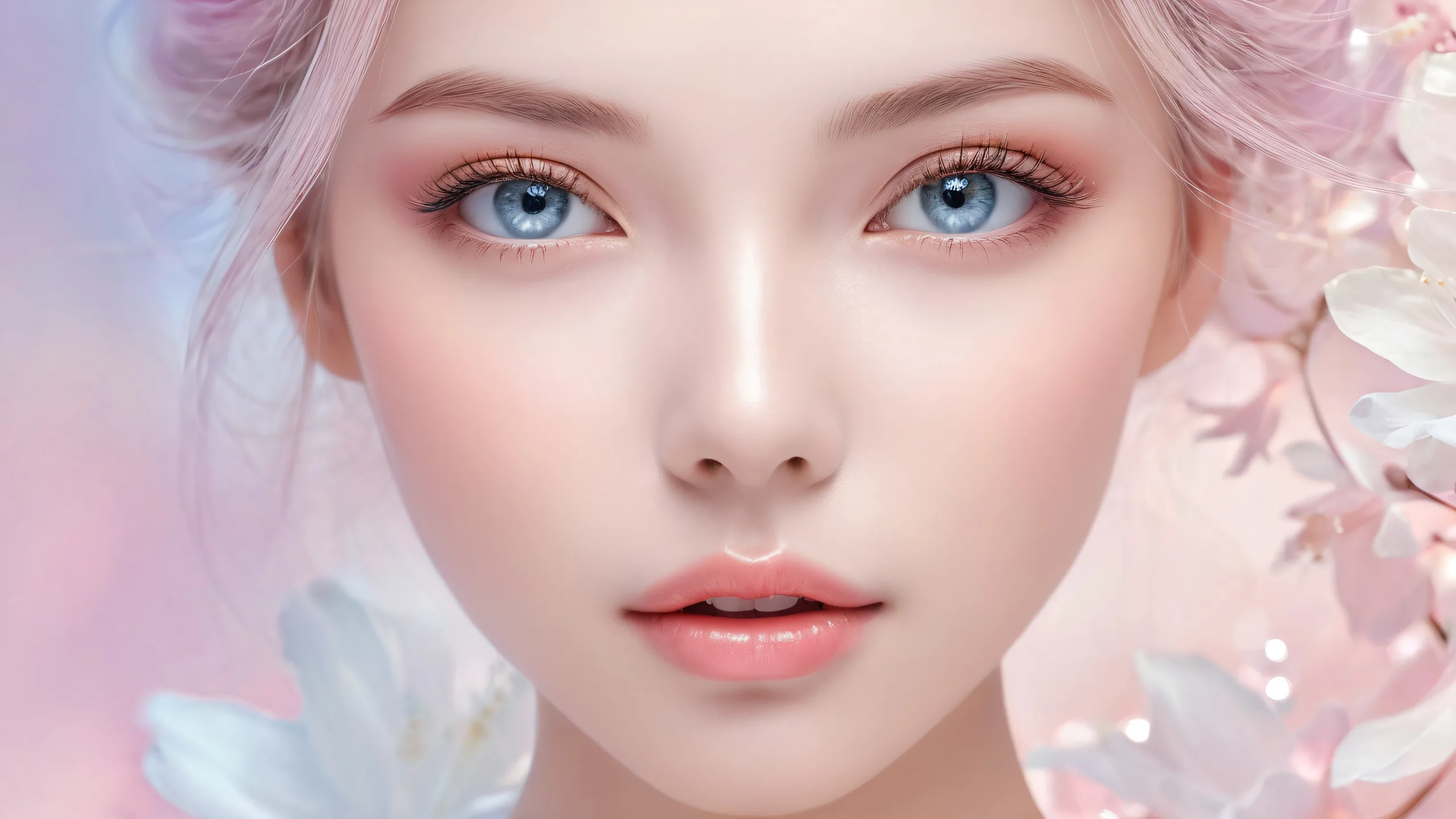 A beautiful and serene desktop wallpaper featuring a stunning void with radiant colors and reflections, perfect for your PC or Desktop.