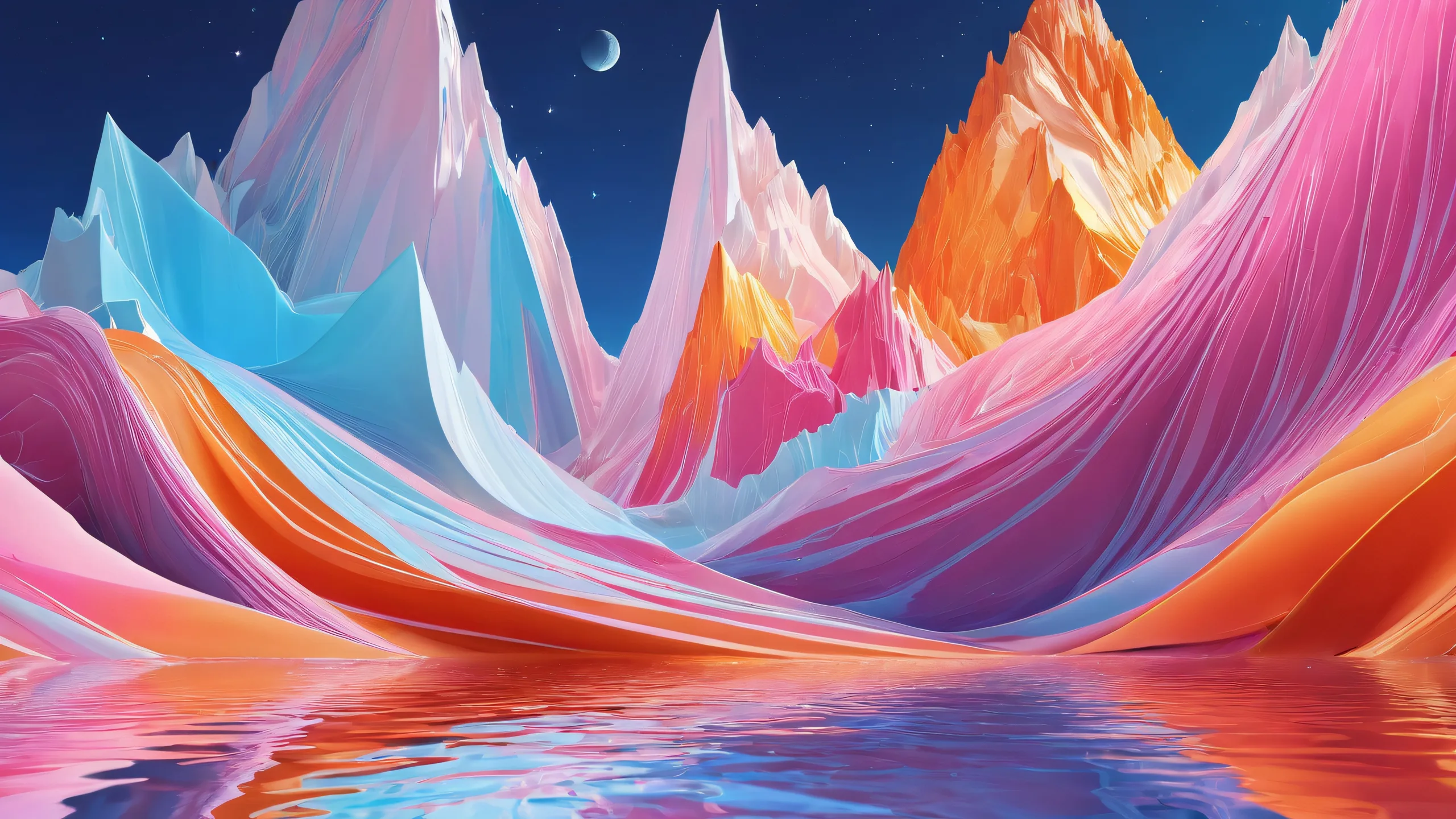 A serene and peaceful desktop wallpaper featuring a vast, pure void with radiant lighting and brilliant colors for a stunning PC or Desktop experience.