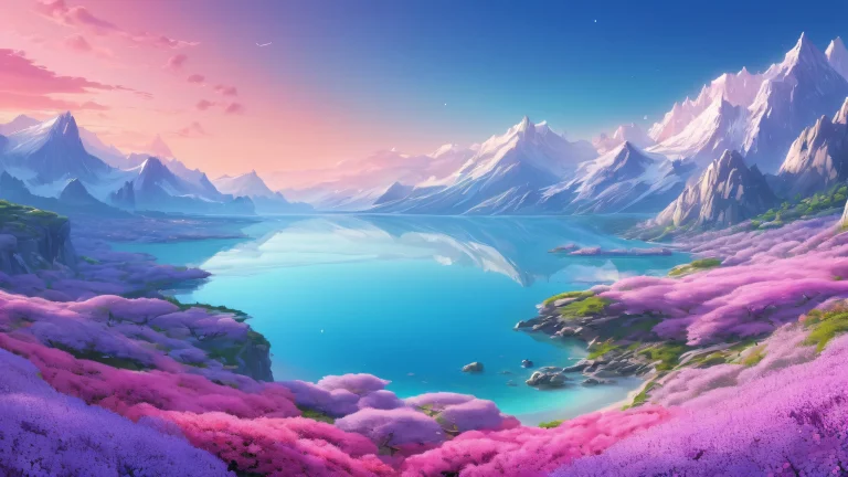 A serene and stunning desktop background featuring a vast void with radiant lighting and soft pastel shades, perfect for a PC or Desktop setup.