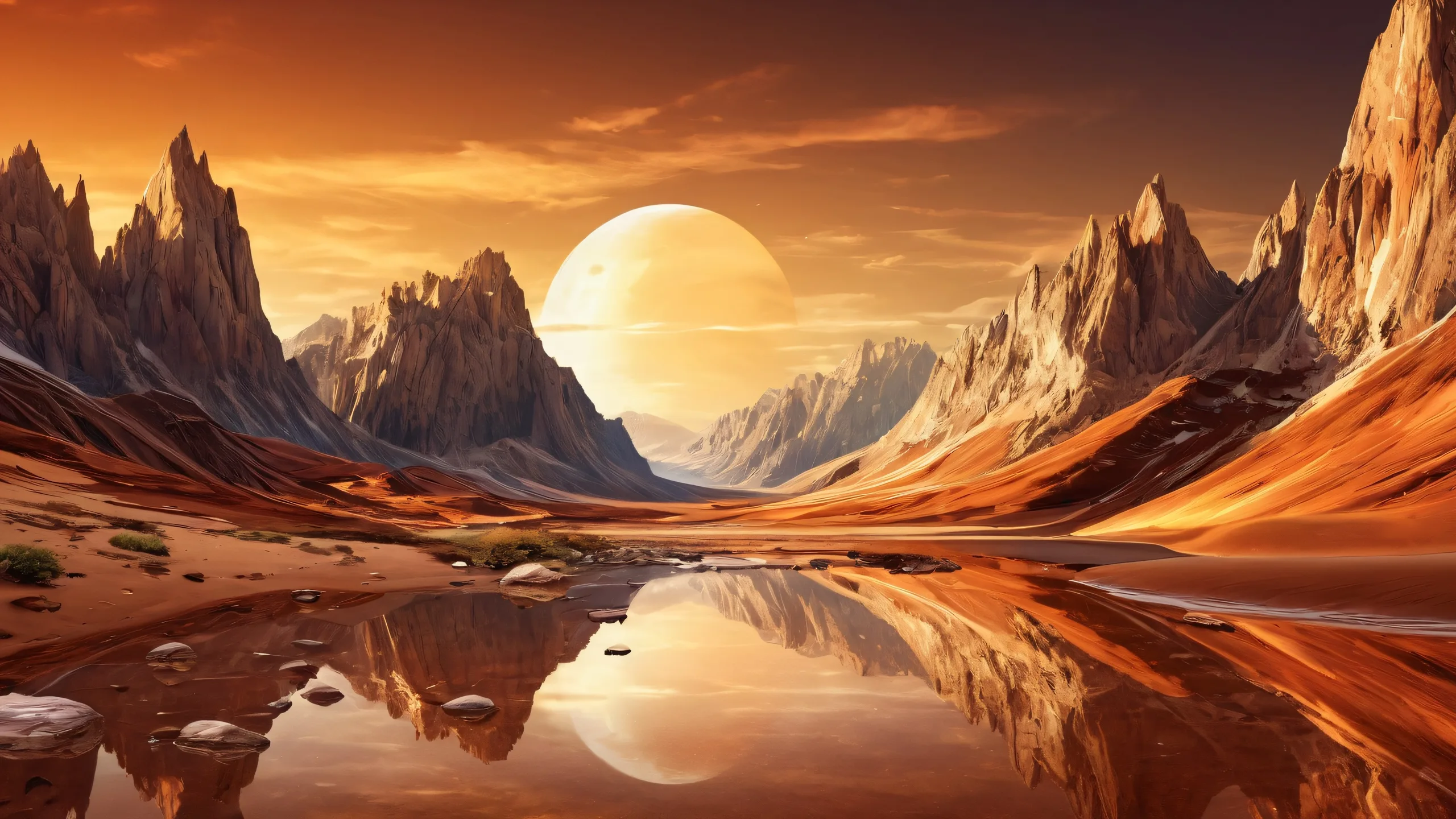 A breathtaking desktop image of a vast pure void with ethereal lighting and brilliant colors. Perfect for Desktop/PC.