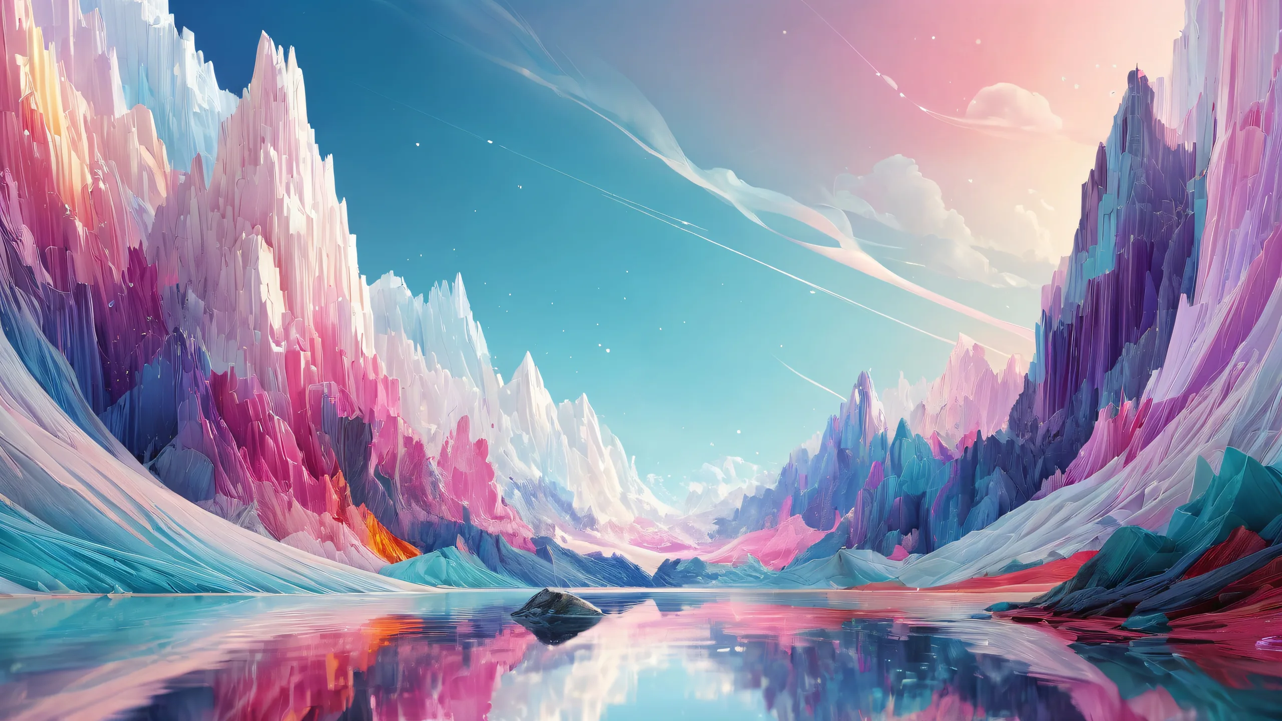 Breathtaking void desktop wallpaper with radiant colors for PC or Desktop