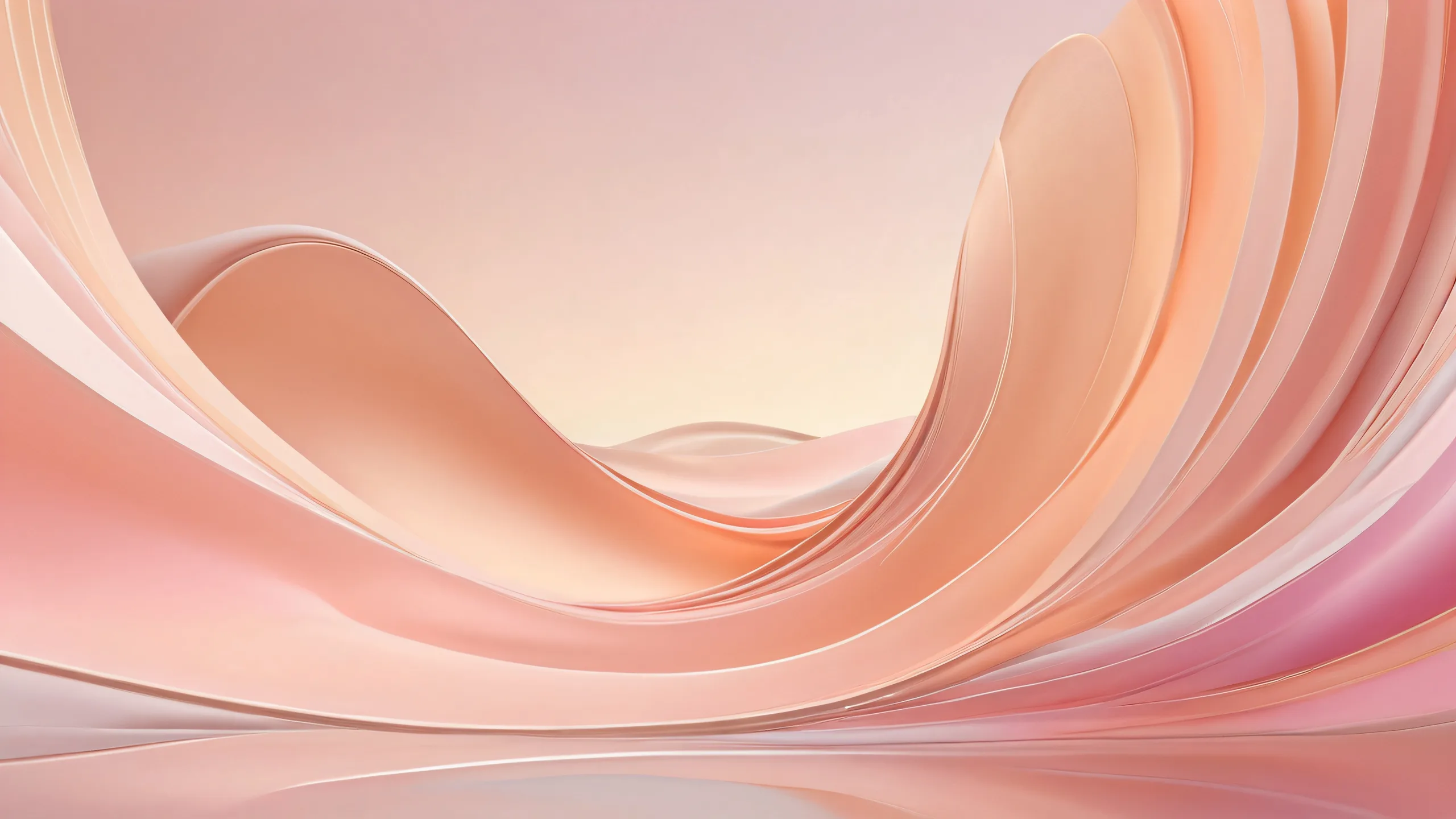 A breathtaking portrait of a pure void with soft peach tones, ideal for desktop/PC use.