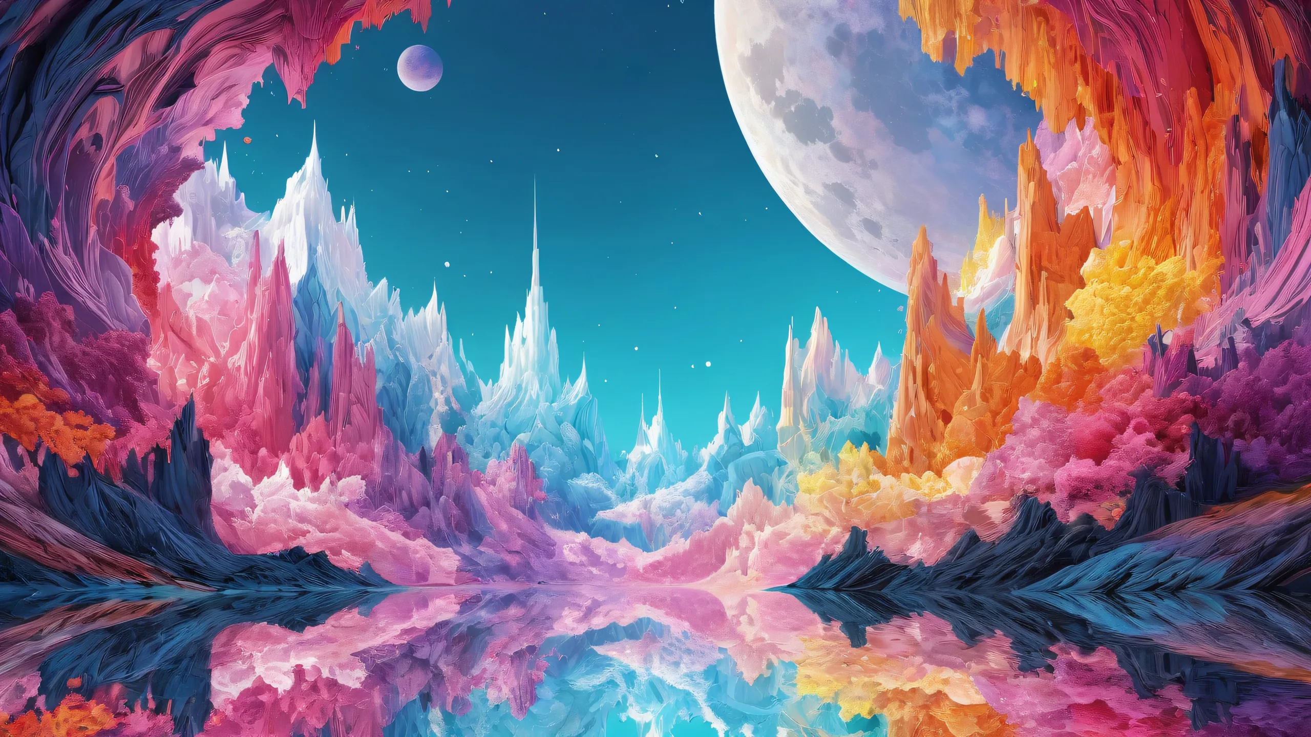 A stunning desktop wallpaper featuring a serene and radiant void with ETHEREAL LIGHTING on a Desktop/PC.