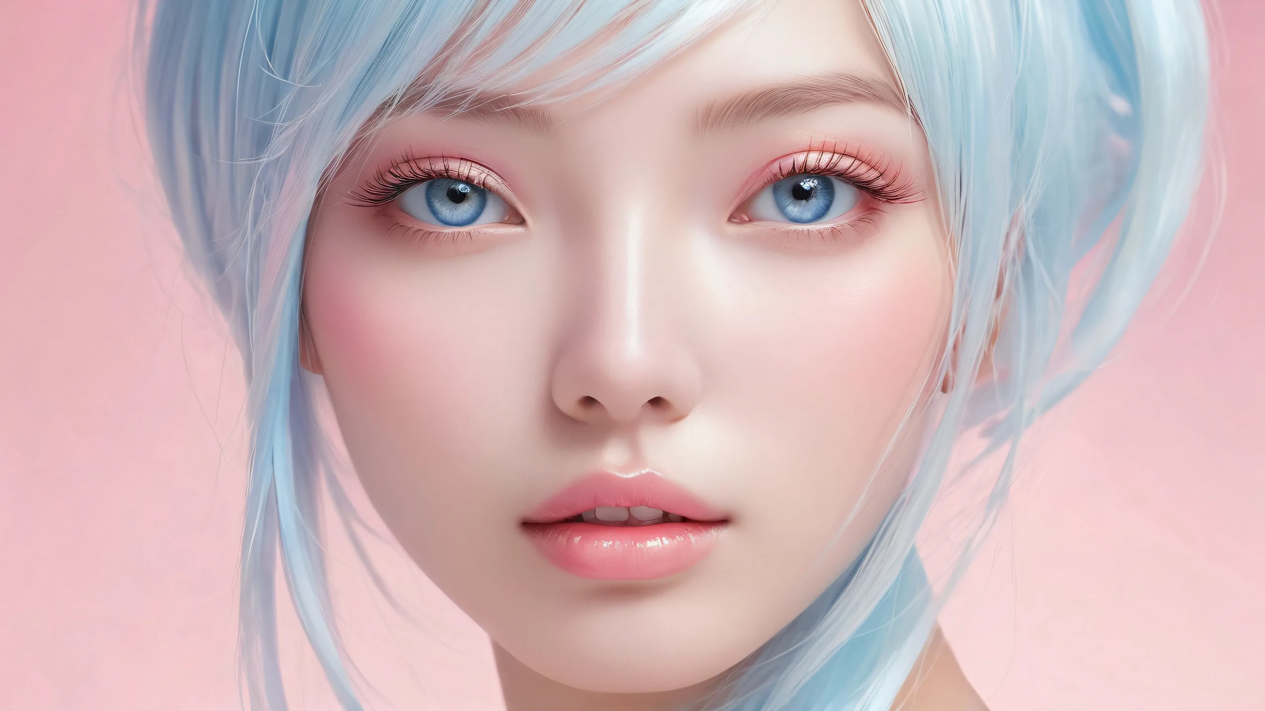 Ultra HD Ethereal Oasis Awakening Wallpaper A breathtaking desktop wallpaper featuring a perfect, pristine void with radiant colors and reflections for a serene and peaceful computing experience on Desktop/PC.