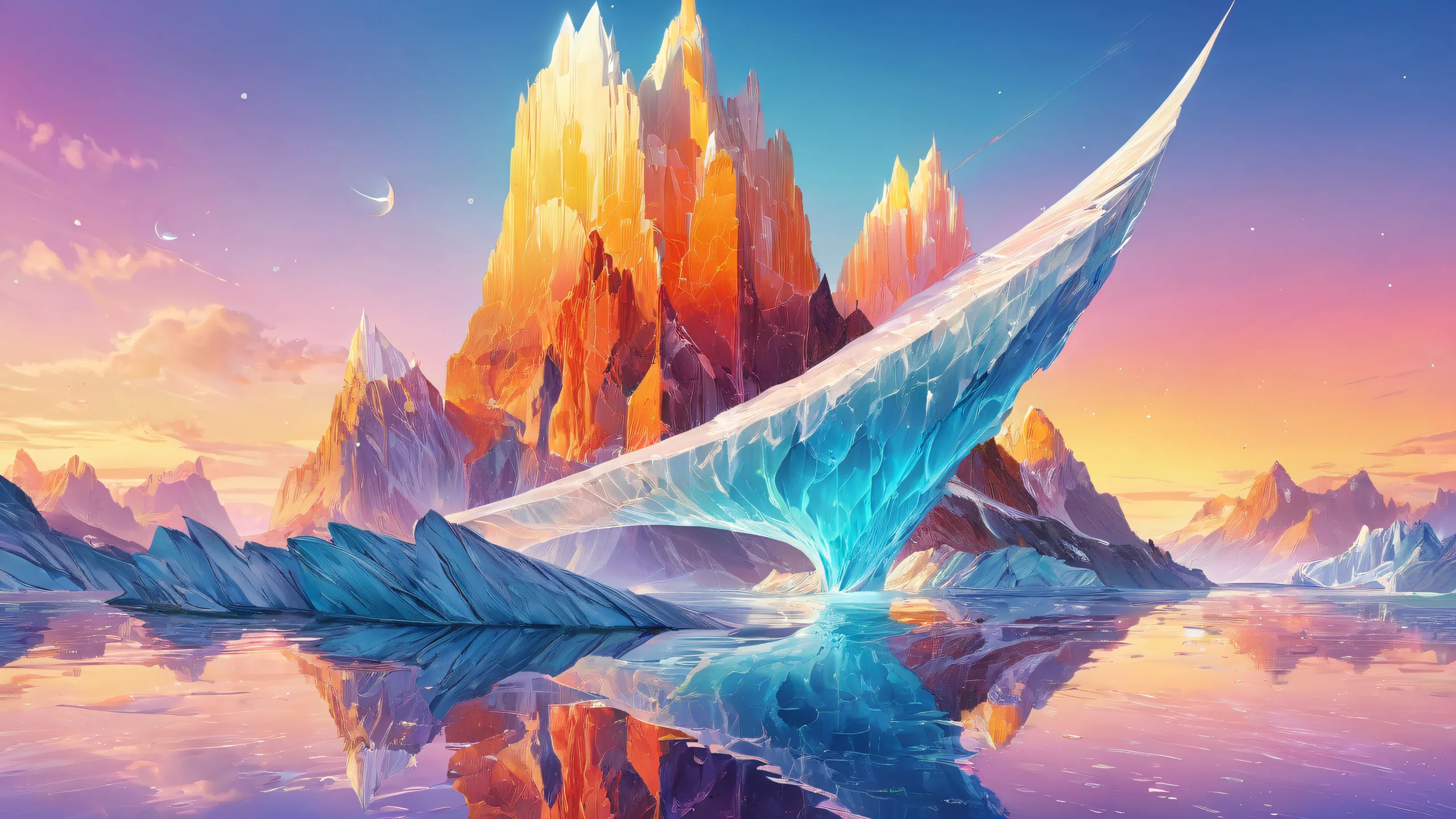 A stunning desktop background of a vast, pure void with ethereal lighting, perfect for your Desktop/PC.