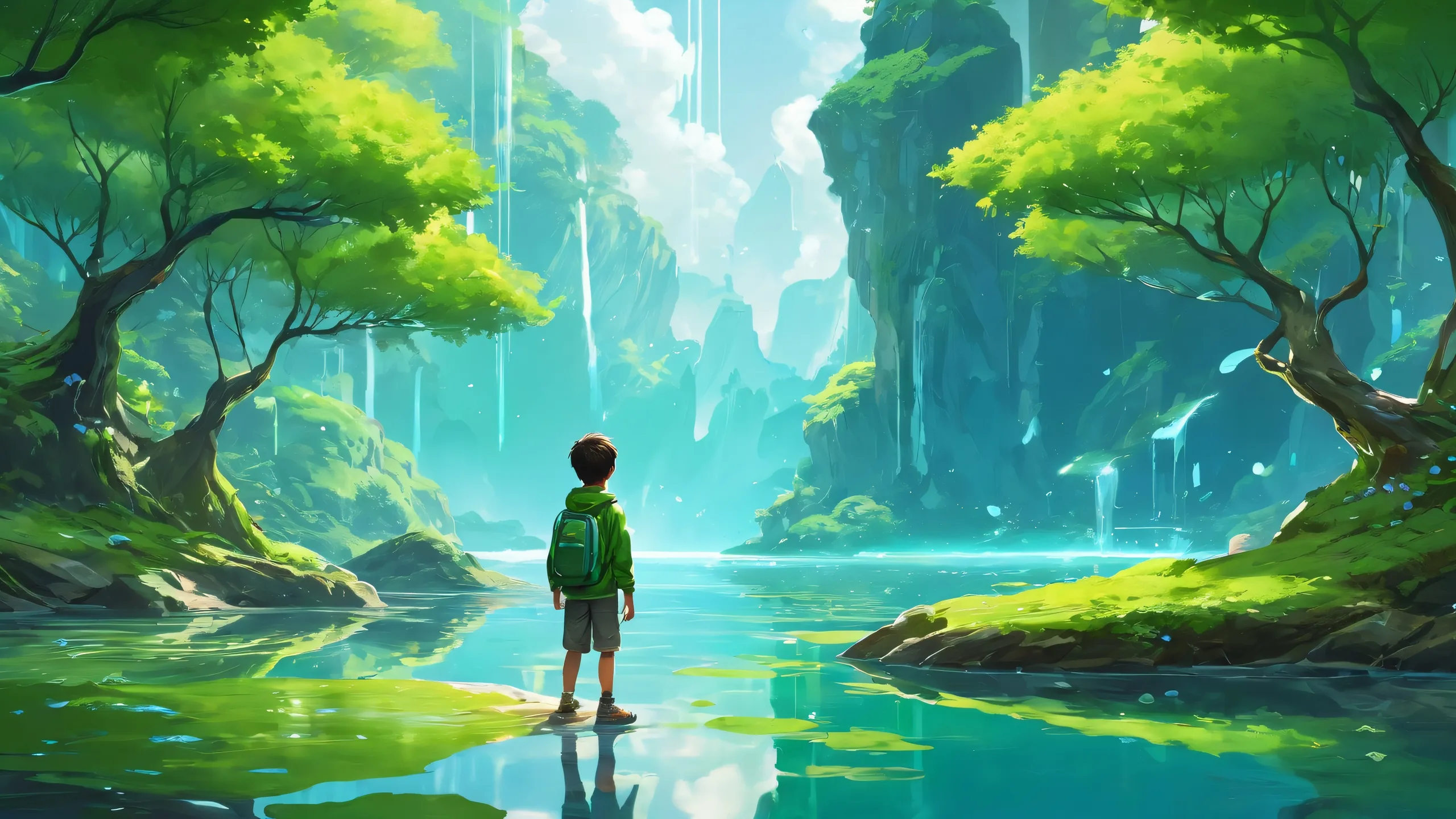 Award-winning digital art of a breathtaking desktop scene on a PC or Desktop