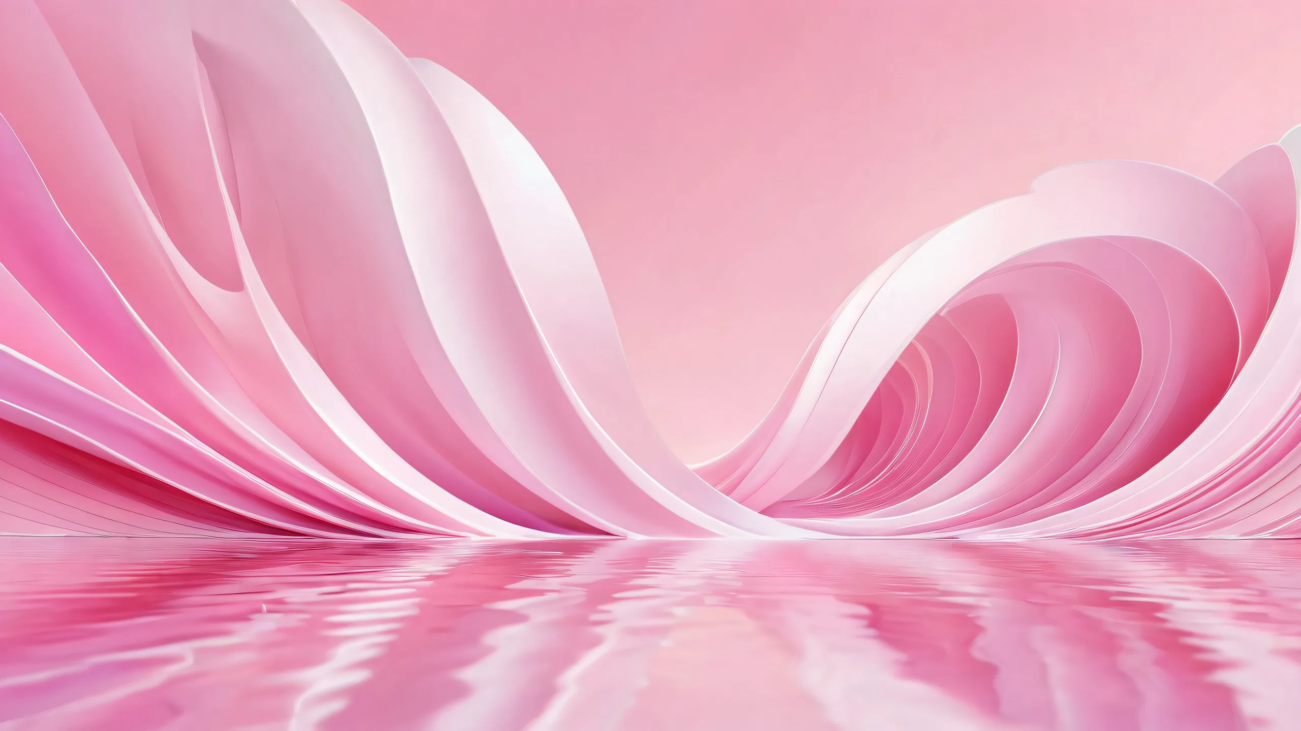 A breathtaking desktop wallpaper of a pristine void with ethereal lighting and radiant colors for your PC or Desktop.