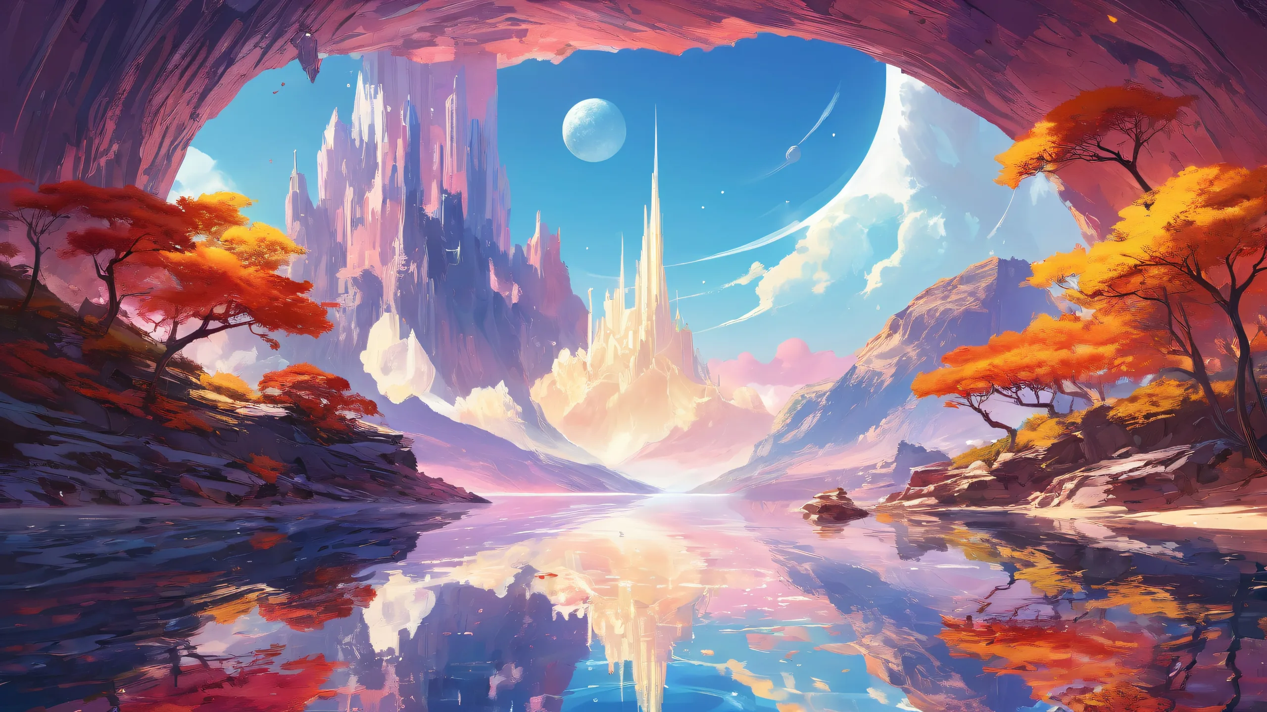 Breathtaking desktop wallpaper of pure void with subtle texture and atmosphere for Desktop/PC