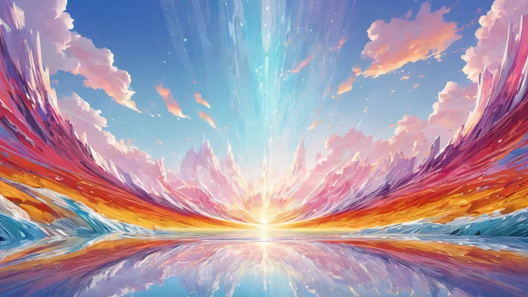 A serene desktop background featuring a centered focus on a vast, pure void with extreme depth of field and pristine clarity, suitable for Desktop/PC use.