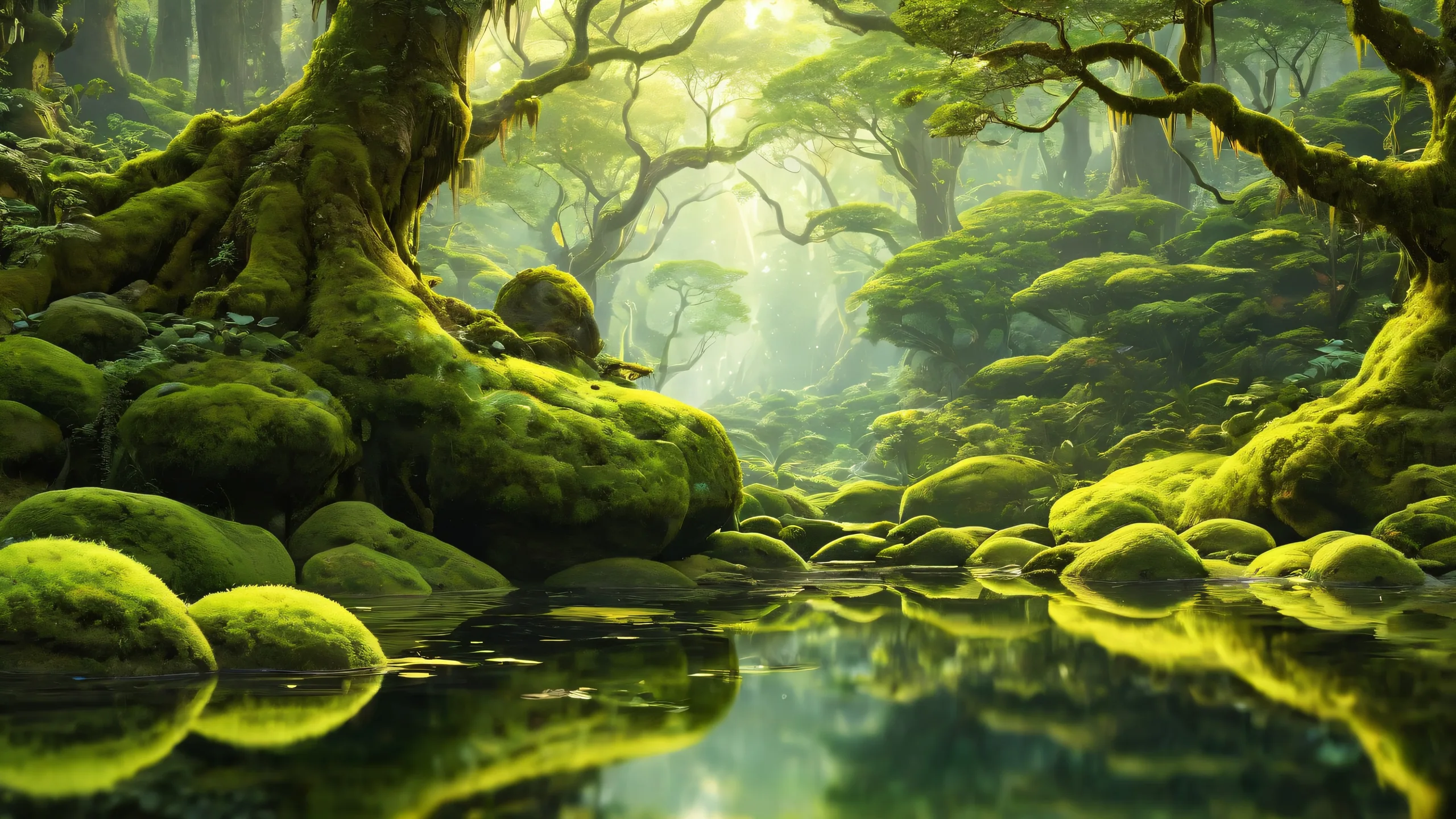 Magical being amidst a vast pure void, perfect for your Desktop/PC.