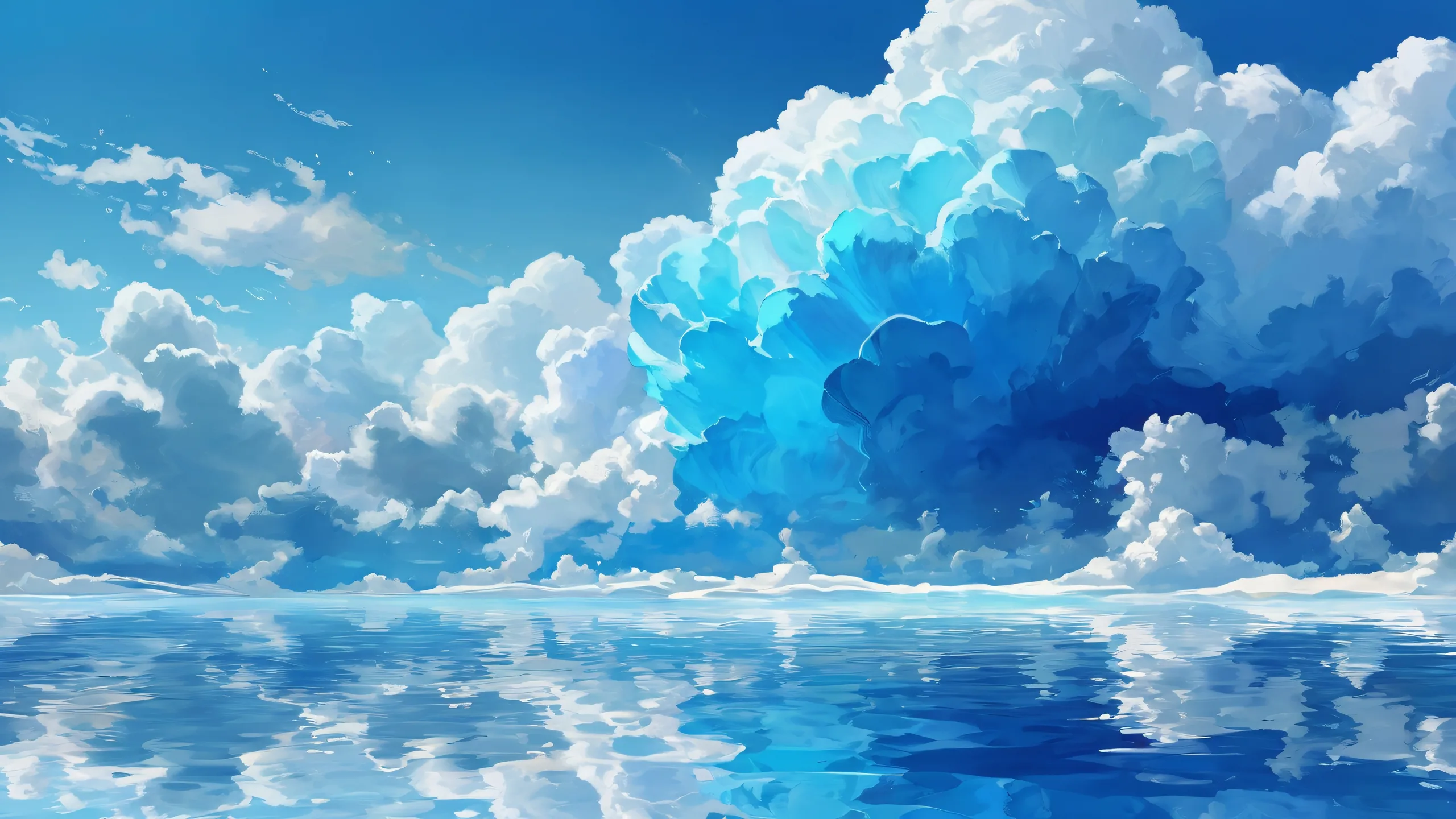 Ditto in a vast pure void with rainy atmosphere on Desktop/PC