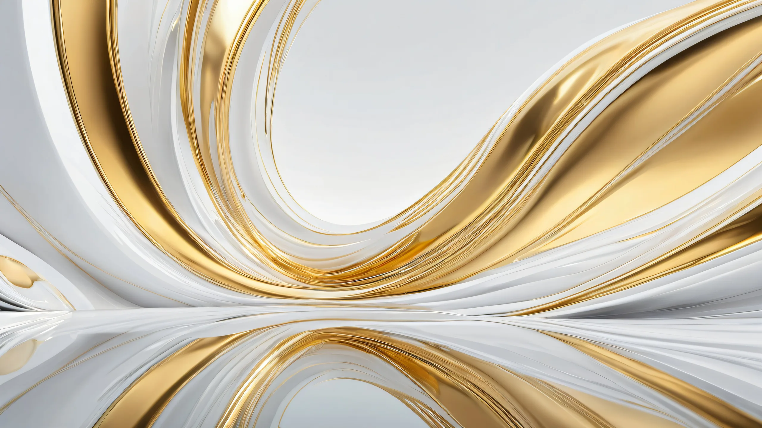 Abstract figure floating in a vast pure void, perfect for desktop/pc use.