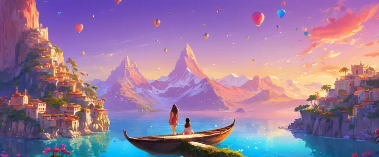 A perfectly clean and vast void for your desktop/pc with a breathtaking digital art scene.