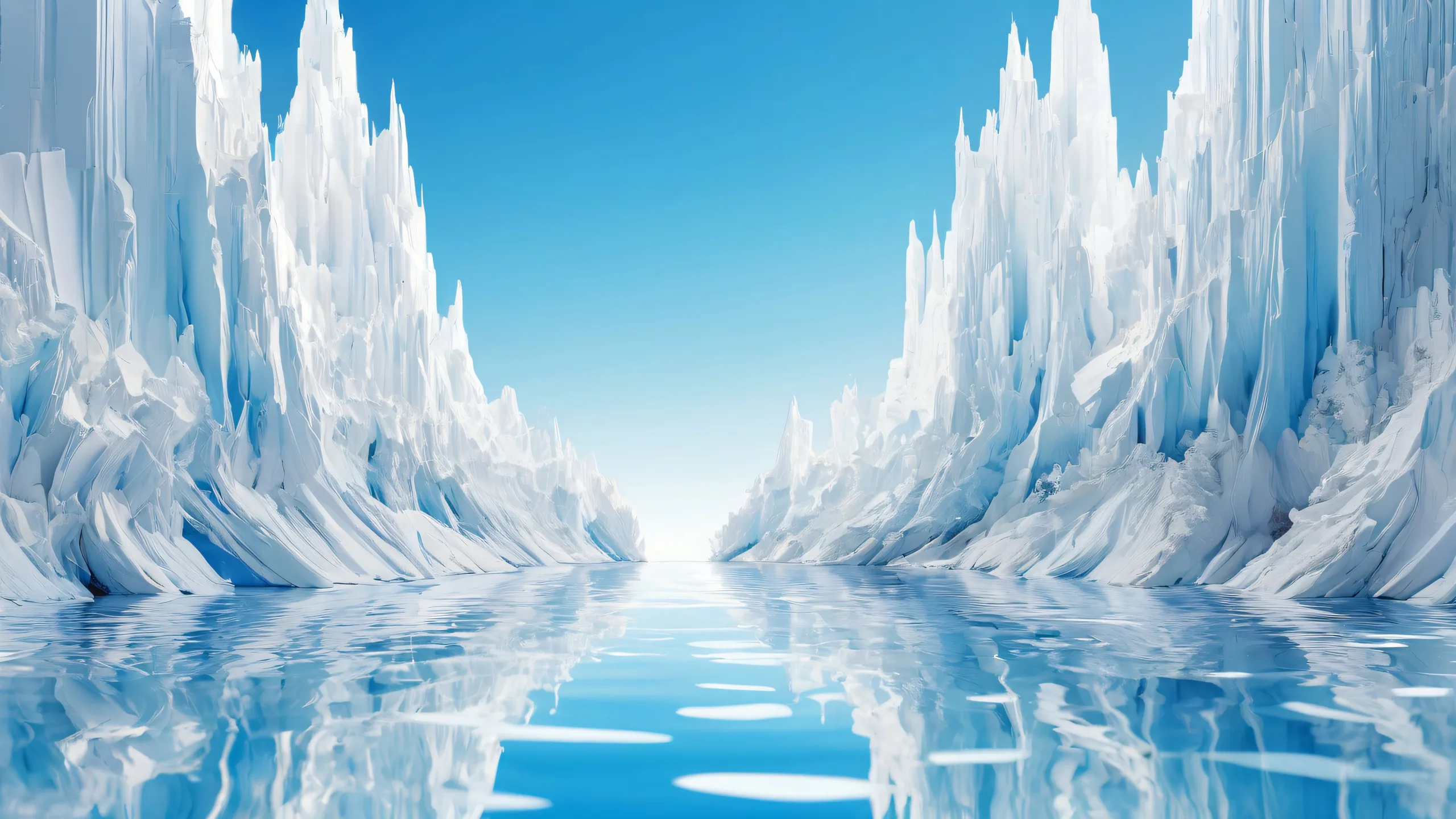 A serene and peaceful desktop landscape with a vast pure void, perfect for your PC or laptop.