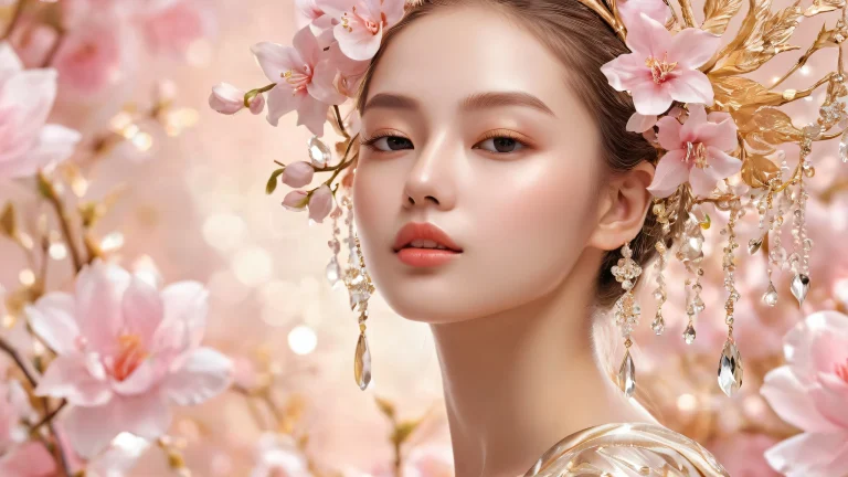 Une scène sereine de femmes dans un vaste, un vide pur avec un éclairage éthéré et un impact visuel époustouflant pour les utilisateurs d'ordinateurs de bureau/PC.