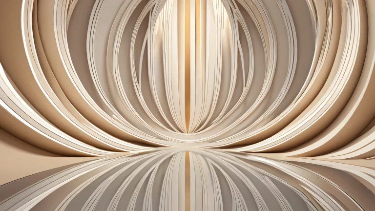 A serene and whimsical desktop scene featuring a vast pure void with intricate linework, perfect for your PC or Desktop.