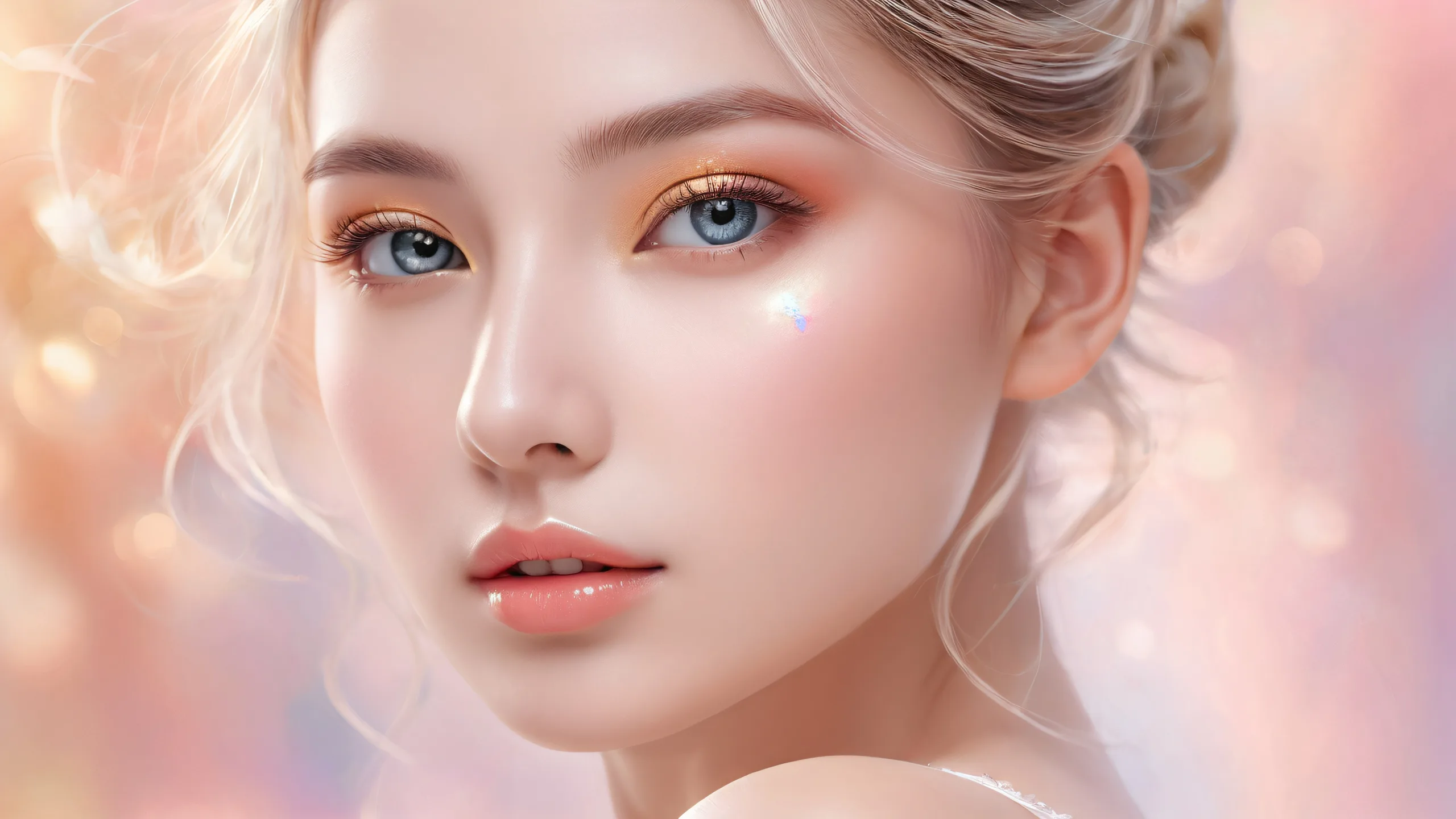 Beautiful desktop wallpaper featuring a stunning void with radiant colors and reflections for Desktop/PC users.