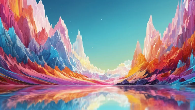 Pure void desktop wallpaper with radiant lighting and brilliant colors for a serene PC or Mac experience.