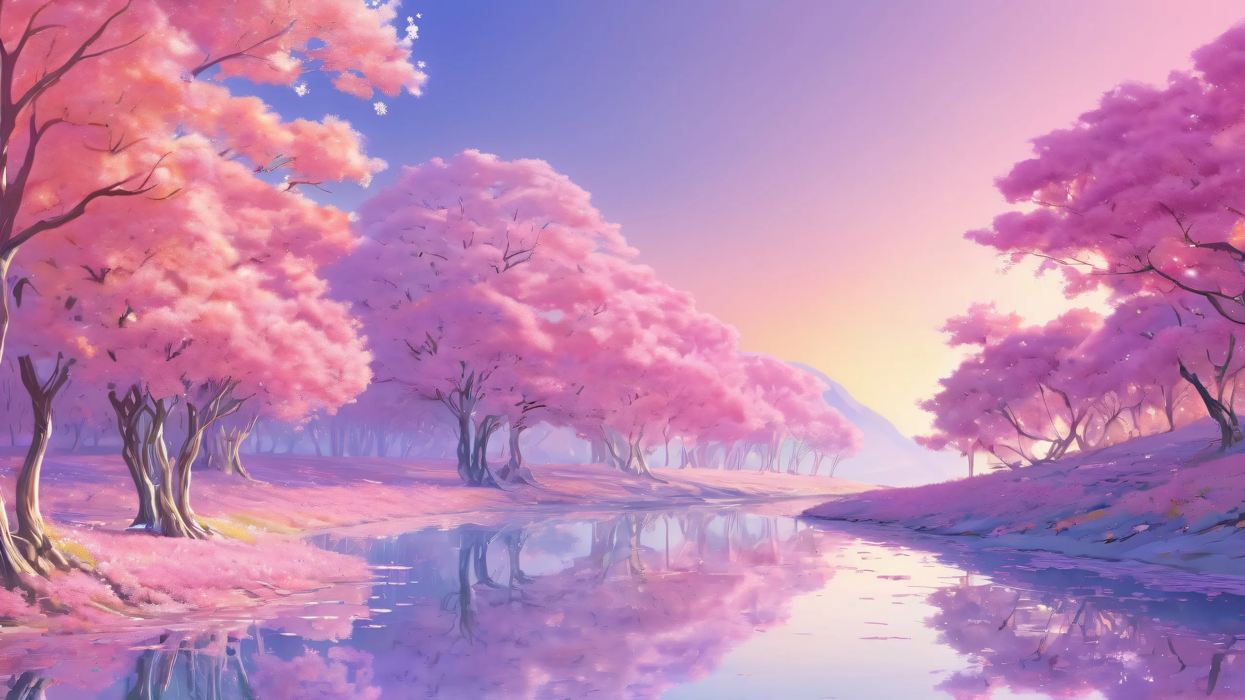 Breathtaking desktop wallpaper of a vast pure void with ethereal lighting and radiant colors, perfect for Desktop/PC users.