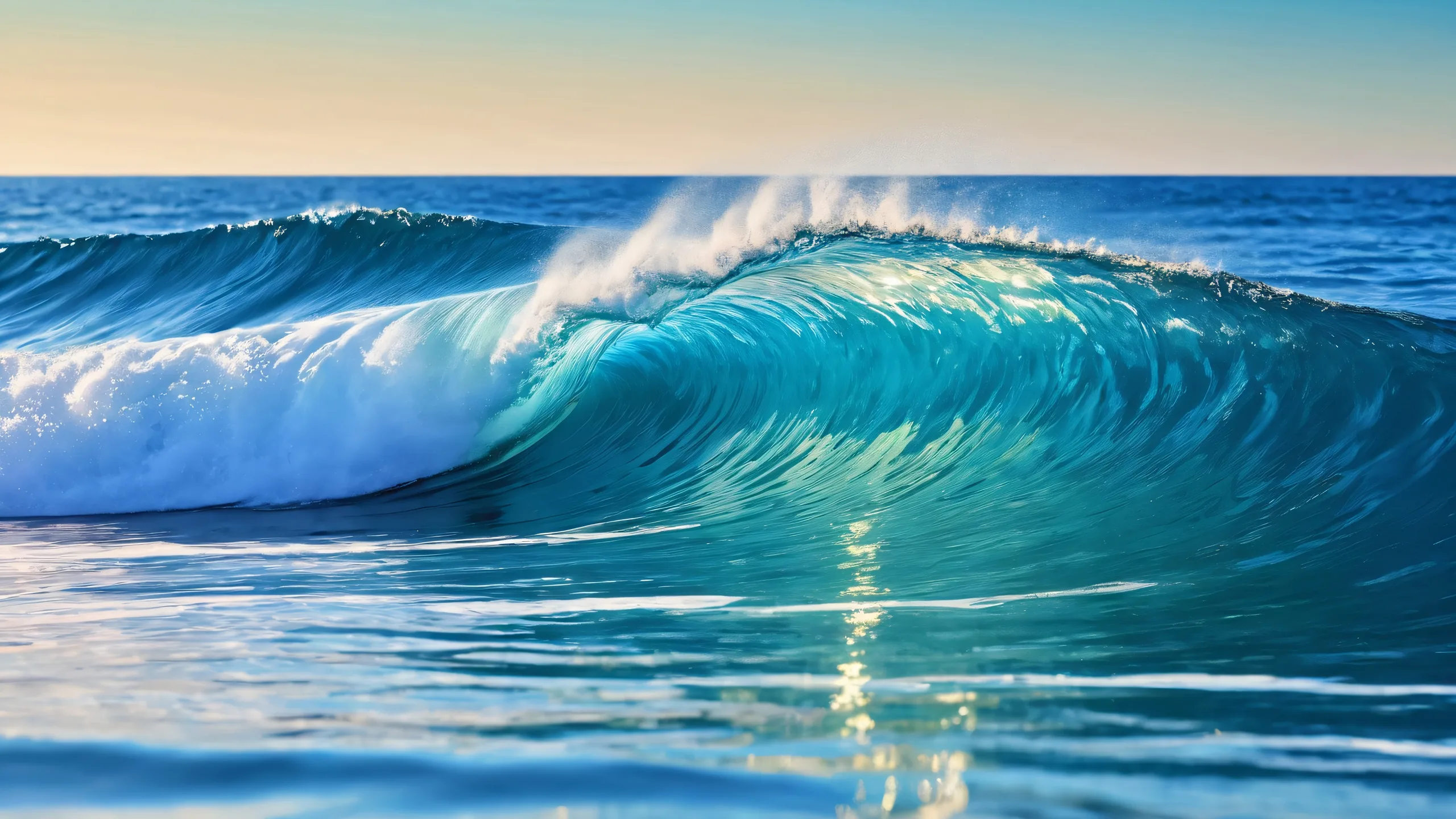 Stunning waves desktop background for PC or Desktop, perfect for screen savers and wallpapers.
