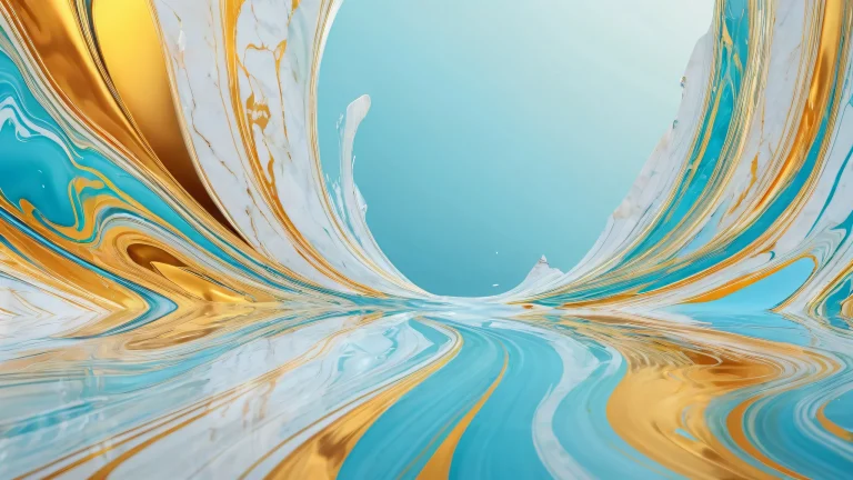 A stunning desktop background of a vast, crystal-clear ocean on a pristine void, perfect for your PC or Desktop.