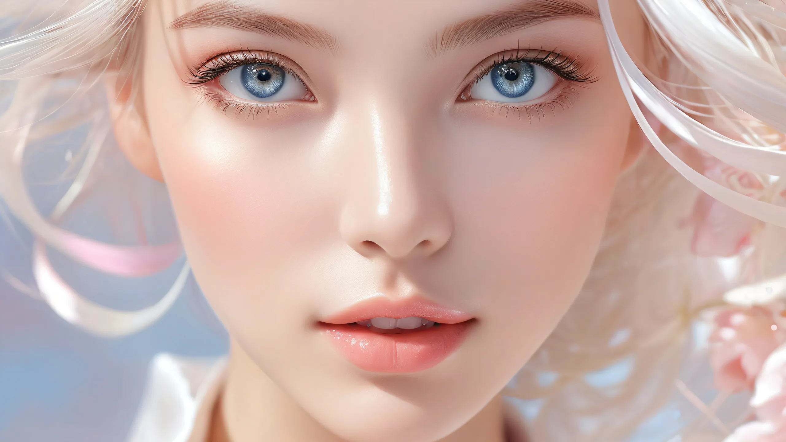 Beautiful ethereal desktop wallpaper of a perfectly clean vast pure void with extreme depth of field, suitable for Desktop/PC.