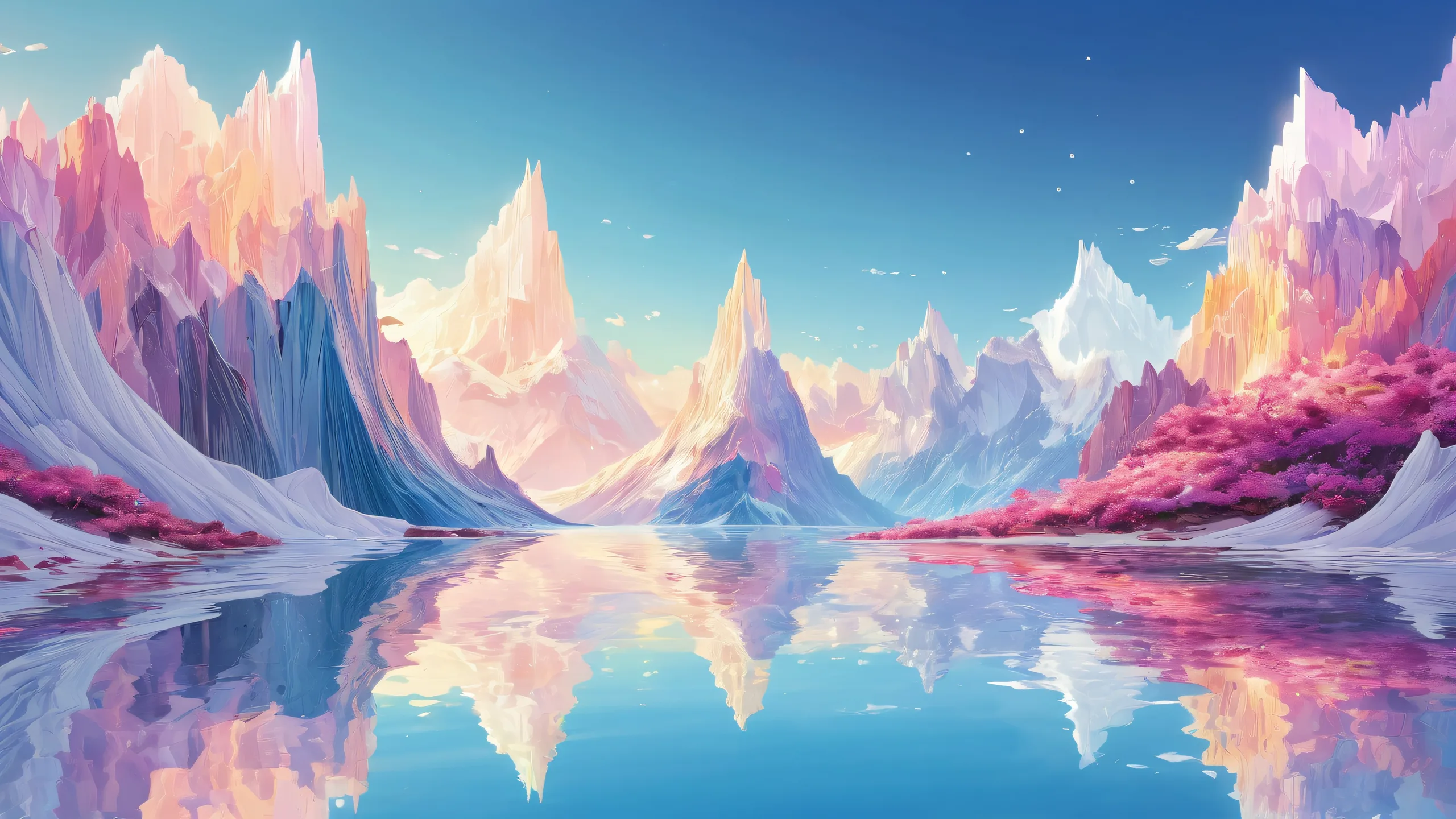 A stunning desktop wallpaper of a vast pure void with ethereal lighting, perfect for your PC or Desktop.