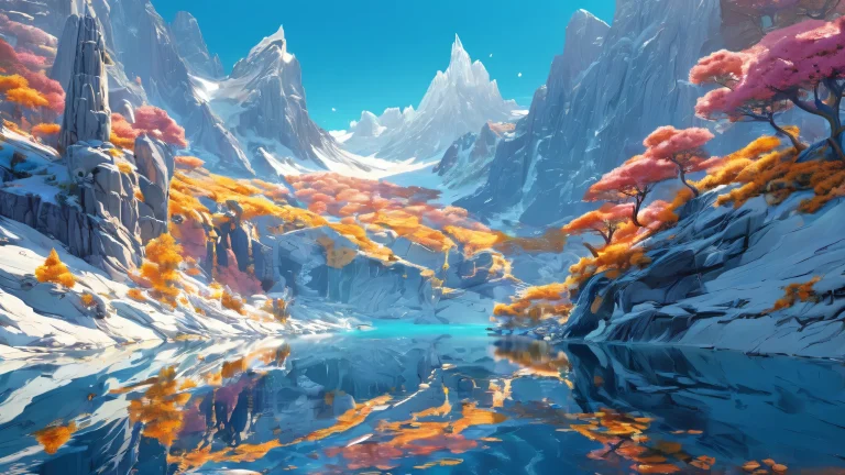 A mystical desktop scene of a void with radiant blue hues and ethereal lighting, Perfekt für einen PC oder Desktop.