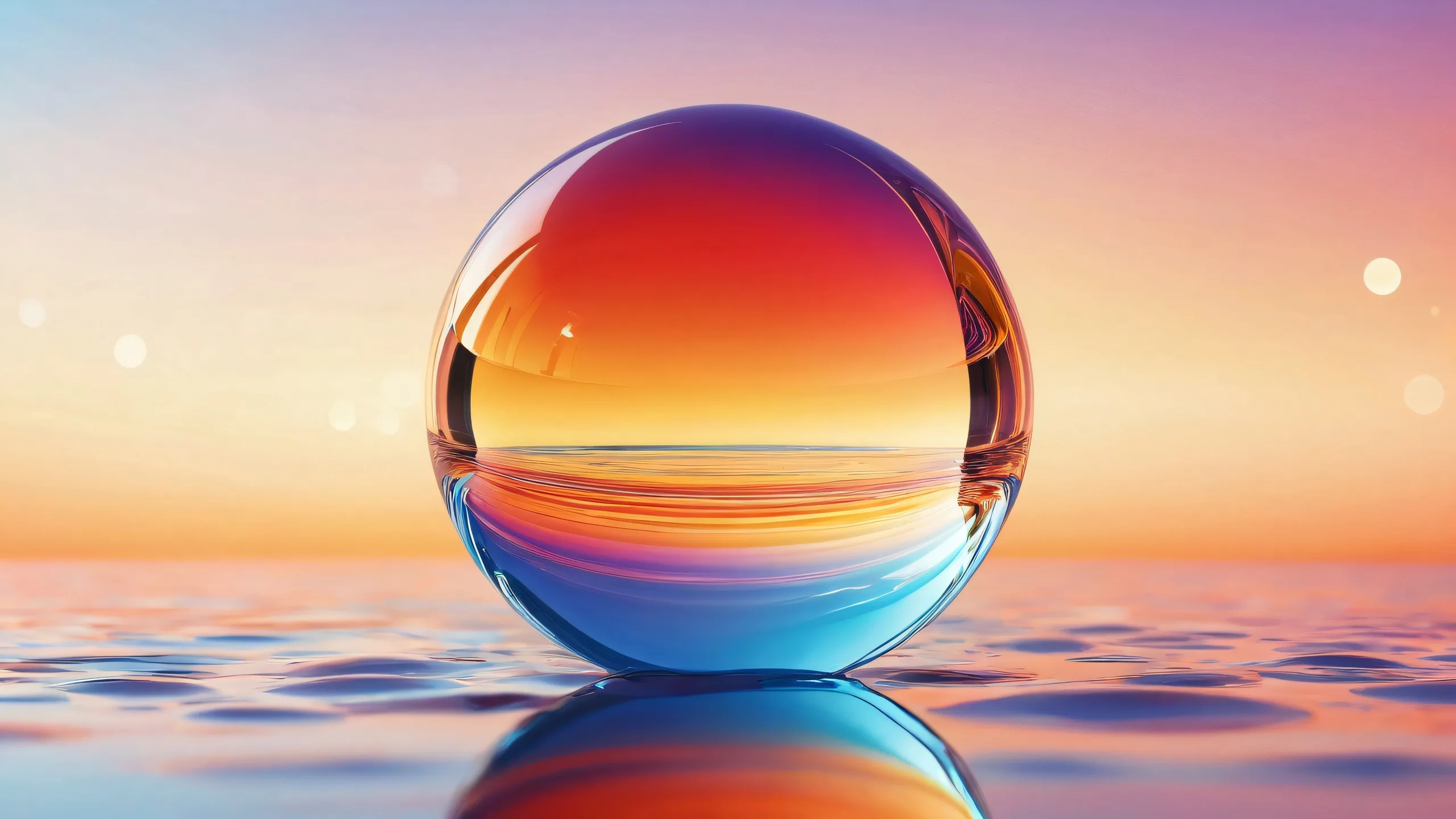 A serene desktop scene featuring a perfectly clean vast pure void on a 16:9 aspect ratio for PC and Desktop use.