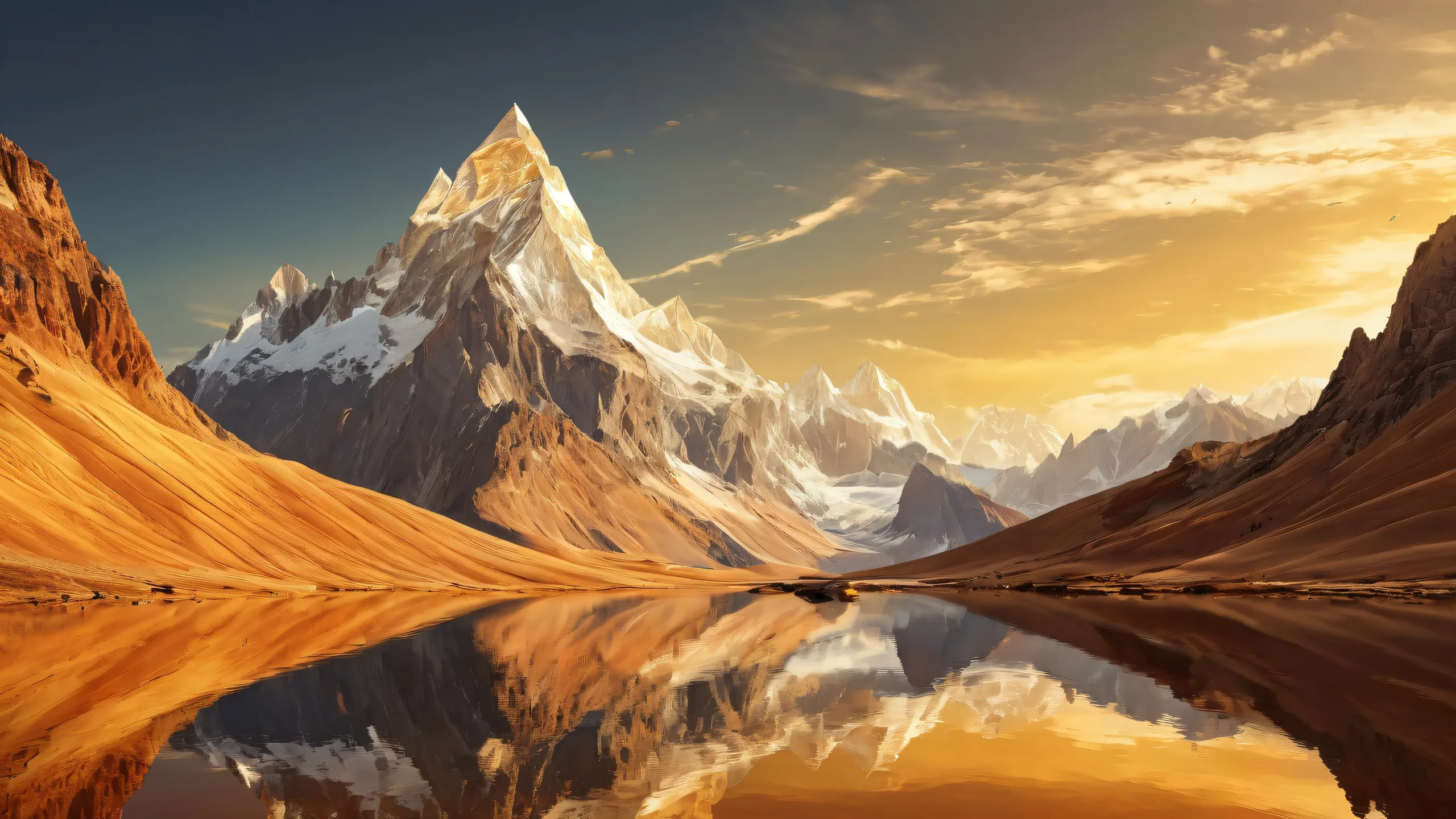 Breathtaking fantasy desktop scene of an adventurer amidst a vast pure void, perfect for PC or Desktop use.