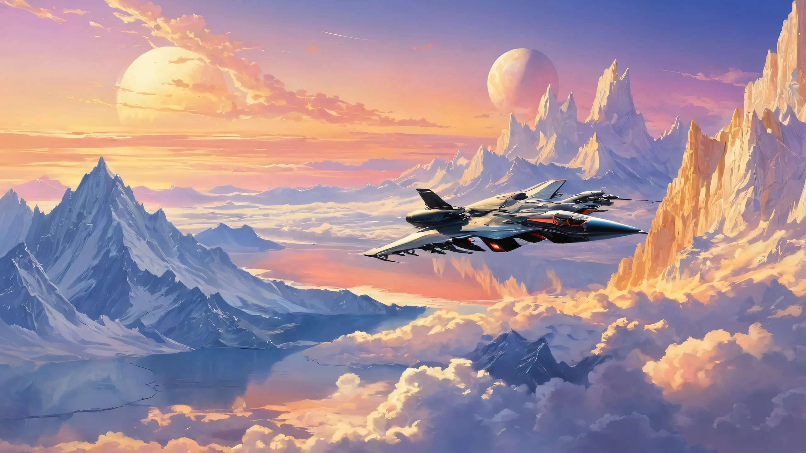 A majestic Paul Atreides desktop background with an endless void and stunning lighting effects, perfect for a PC or Desktop.