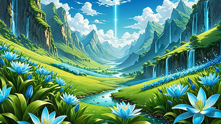 A breathtaking desktop wallpaper featuring a centered void with soft blues and muted greens, perfect for desktop/pc backgrounds.